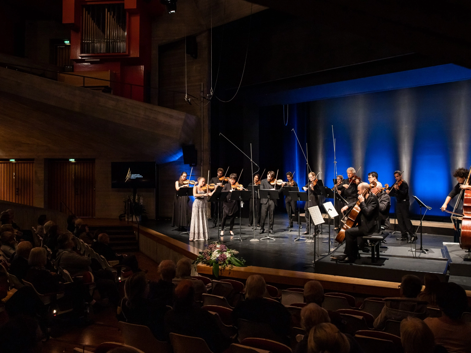 Konzertimpression des Joseph Joachim Violinwettbewerbs 2021 im Richard Jakoby Saal der Hochschule für Musik, Theater und Medien Hannover